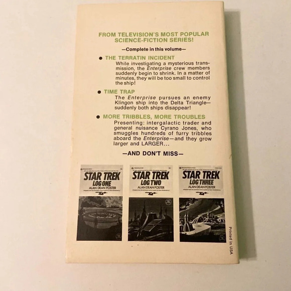 Vintage 1975 Star Trek Log Four Alan Dean  Foster Ballantine Paperback - Picture 2 of 16